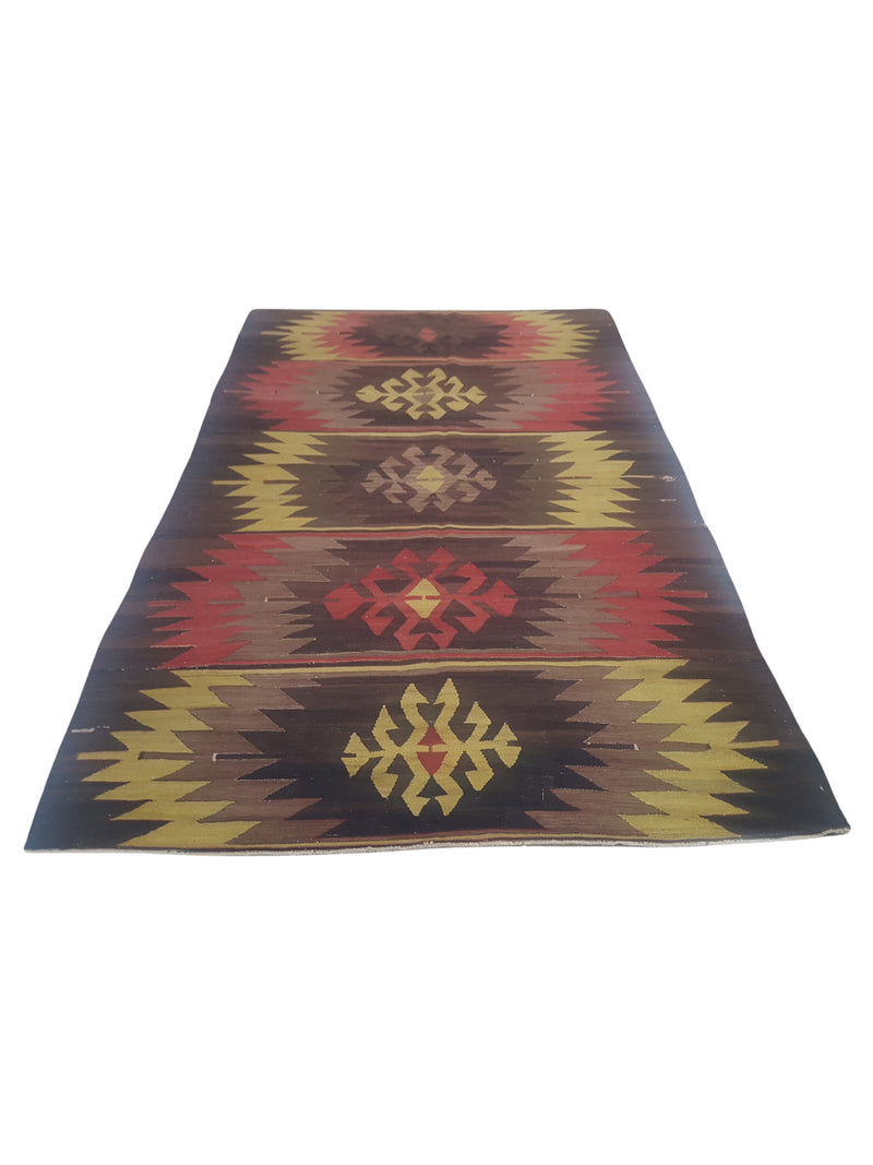 Pacific Vintage Kilim 73703 Brown Multi Transitional Hand Woven Rugs