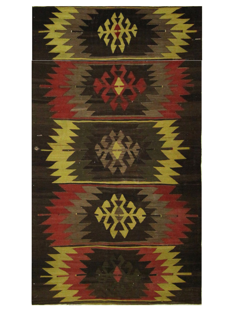 Pacific Vintage Kilim  Brown Multi Transitional