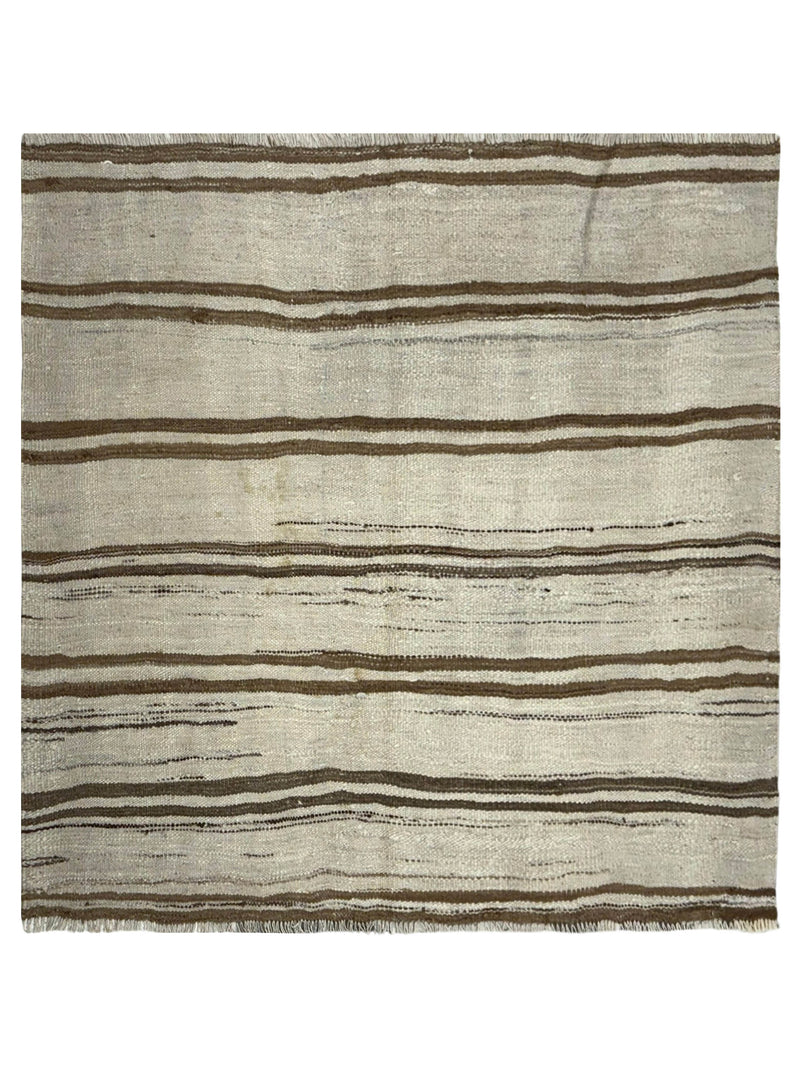 Pacific Vintage Kilim  Ivory Brown Transitional