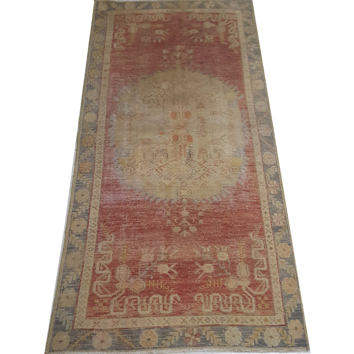 Pacific Anatolia 73706 Orange Grey Transitional Hand Knotted Rug