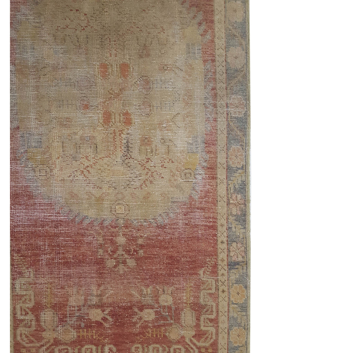 Pacific Anatolia 73706 Orange Grey Transitional Hand Knotted Rug