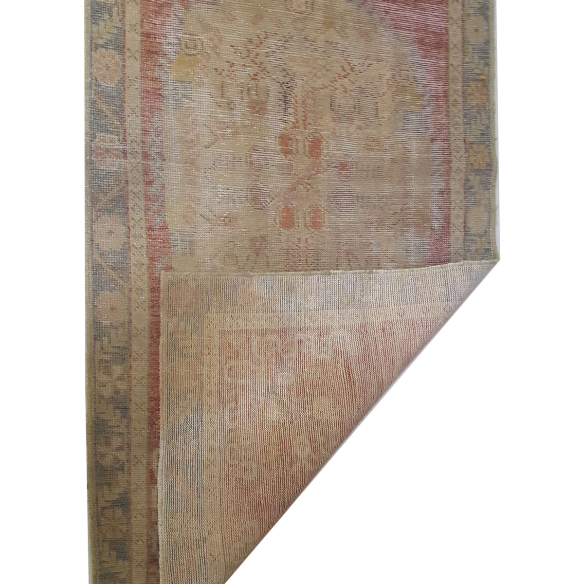 Pacific Anatolia 73706 Orange Grey Transitional Hand Knotted Rug