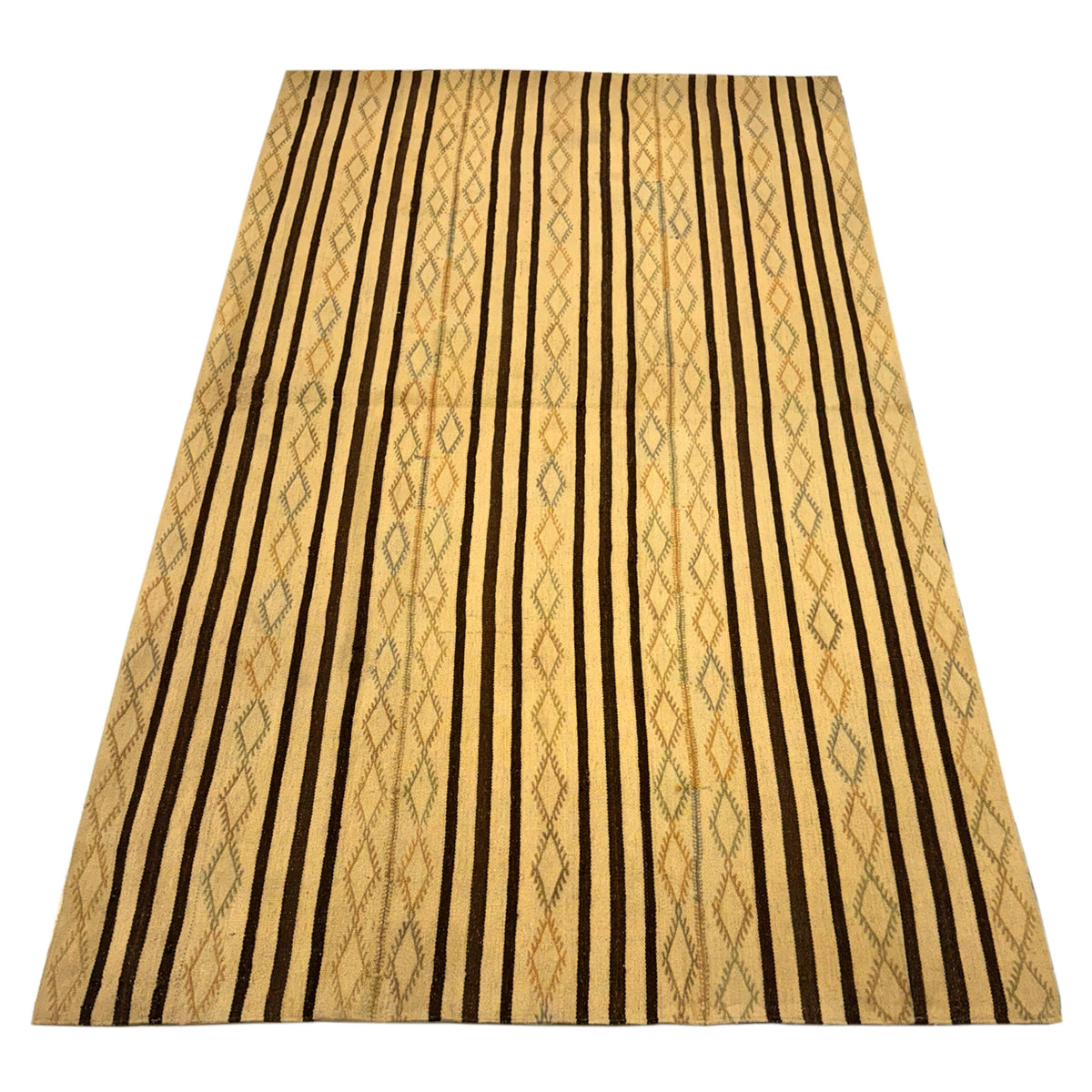 Pacific Vintage Kilim 73718 Ivory Brown Transitional Hand Woven Rugs