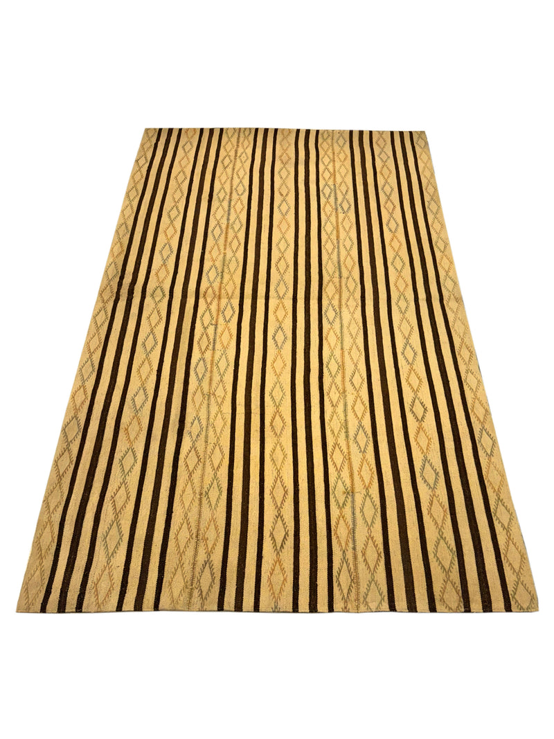 Pacific Vintage Kilim 73718 Ivory Brown Transitional Hand Woven Rugs