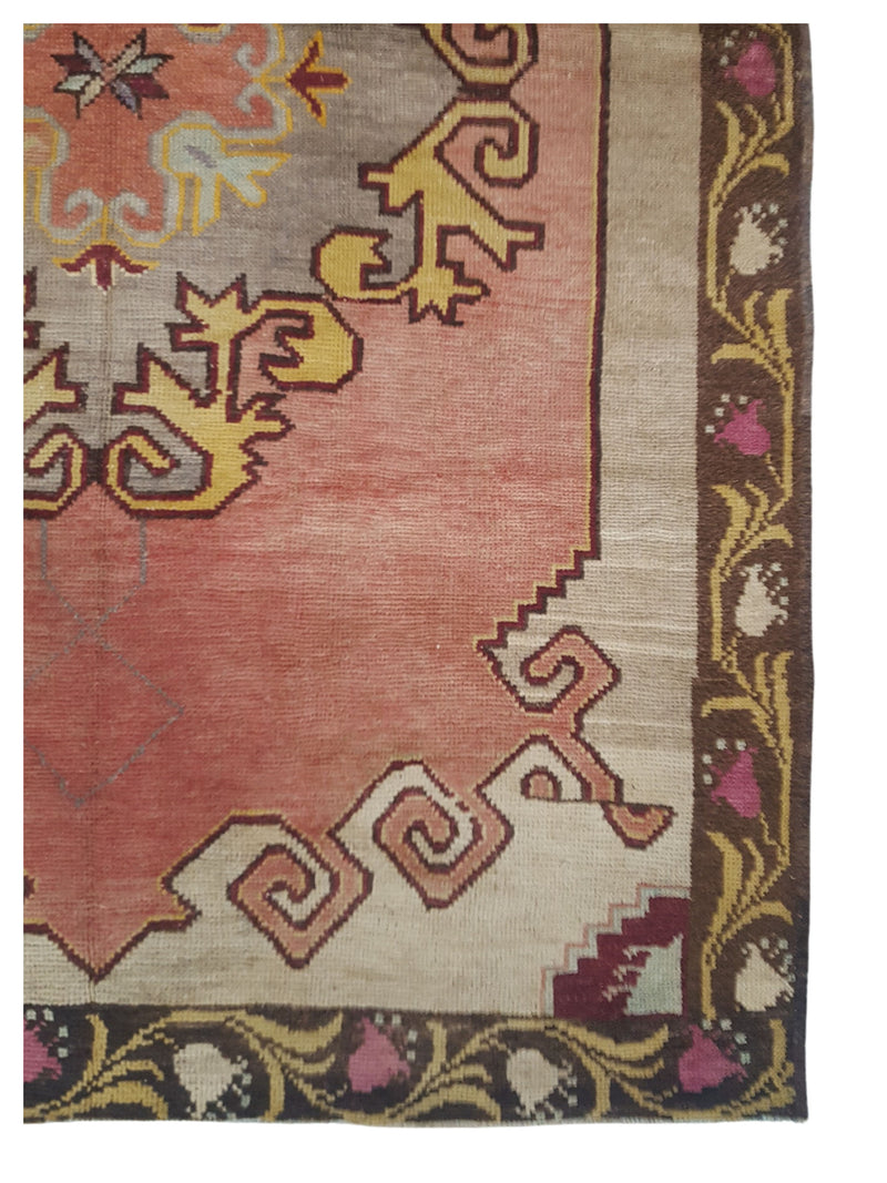 Pacific Anatolia 73735 Orange Camel Transitional Hand Knotted Rug