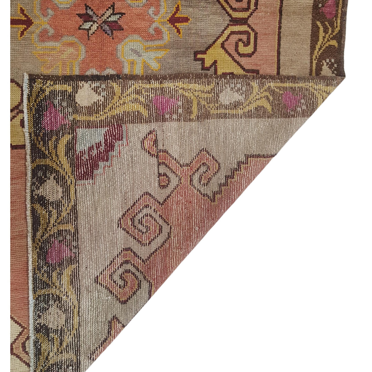 Pacific Anatolia 73735 Orange Camel Transitional Hand Knotted Rug