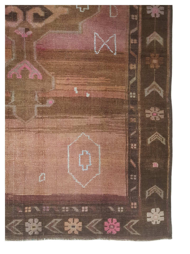 Pacific Anatolia 73737 Mocha Pomegrante Transitional Hand Knotted Rug