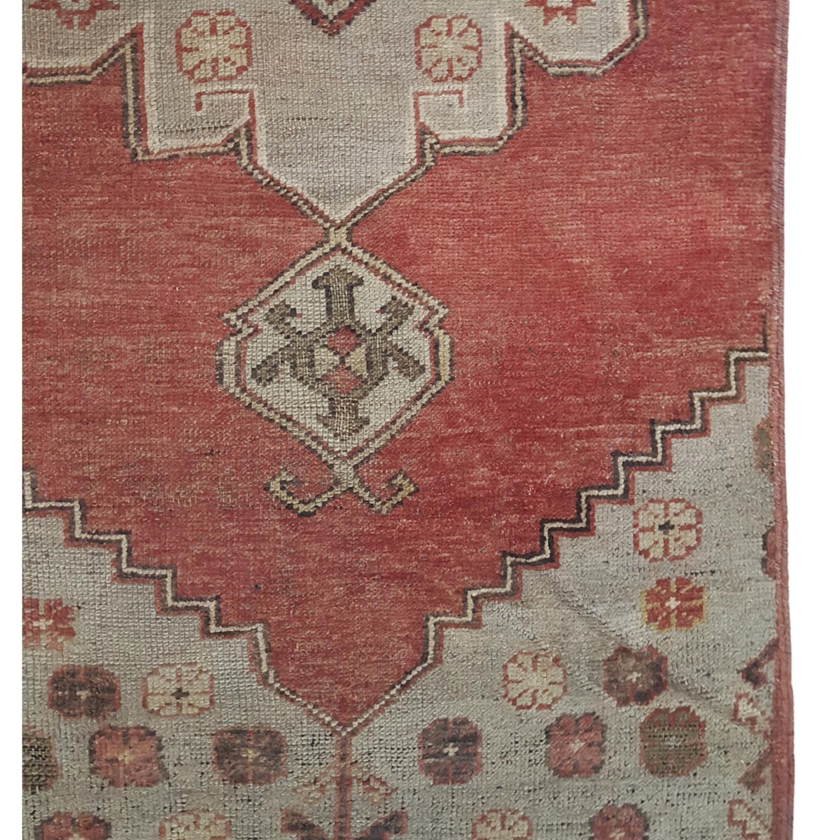 Pacific Anatolia 73744 Red Grey Transitional Hand Knotted Rug