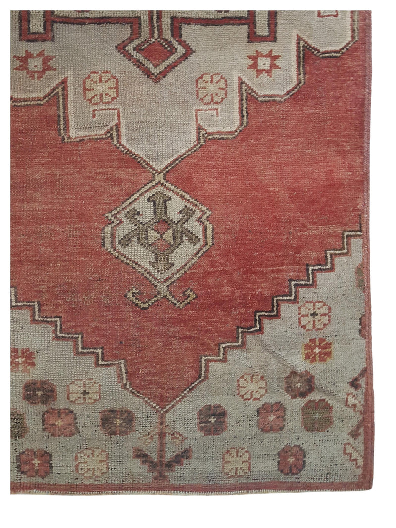 Pacific Anatolia 73744 Red Grey Transitional Hand Knotted Rug