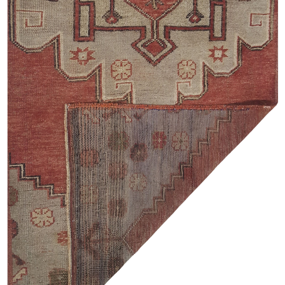 Pacific Anatolia 73744 Red Grey Transitional Hand Knotted Rug