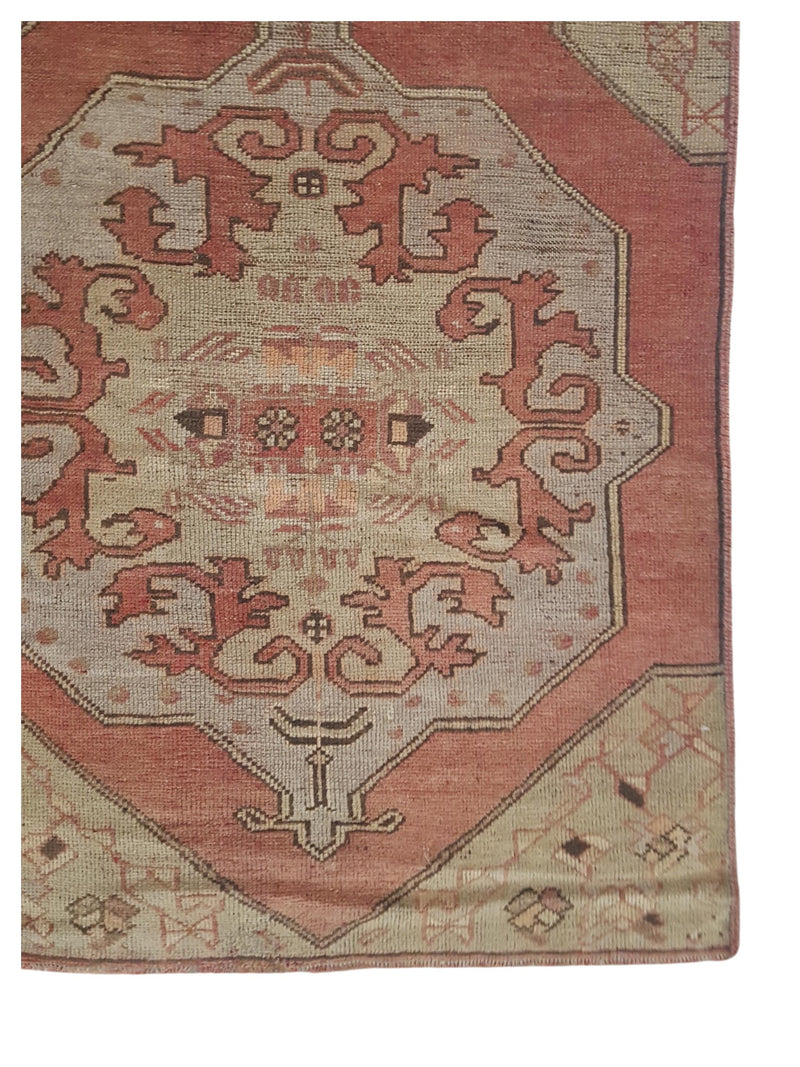 Pacific Anatolia 73746 Red Gold Transitional Hand Knotted Rug