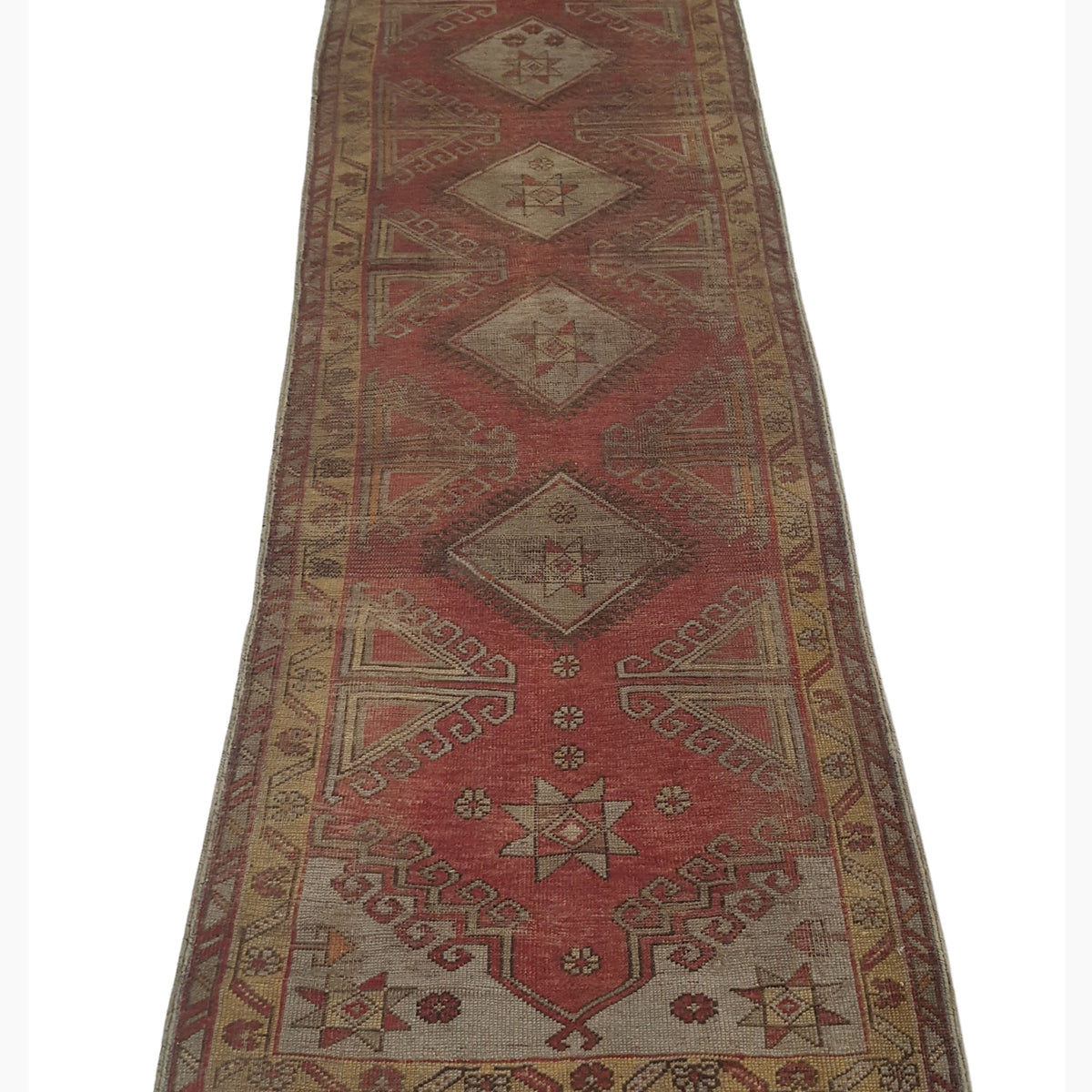 Pacific Anatolia 73747 Red Grey Transitional Hand Knotted Rug