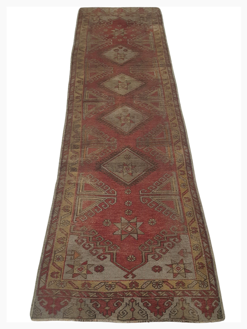 Pacific Anatolia 73747 Red Grey Transitional Hand Knotted Rug