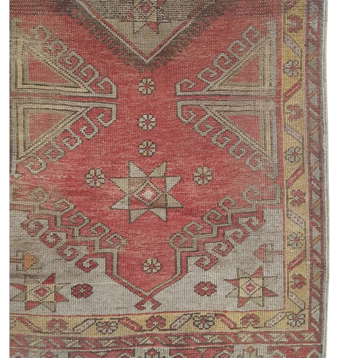 Pacific Anatolia 73747 Red Grey Transitional Hand Knotted Rug