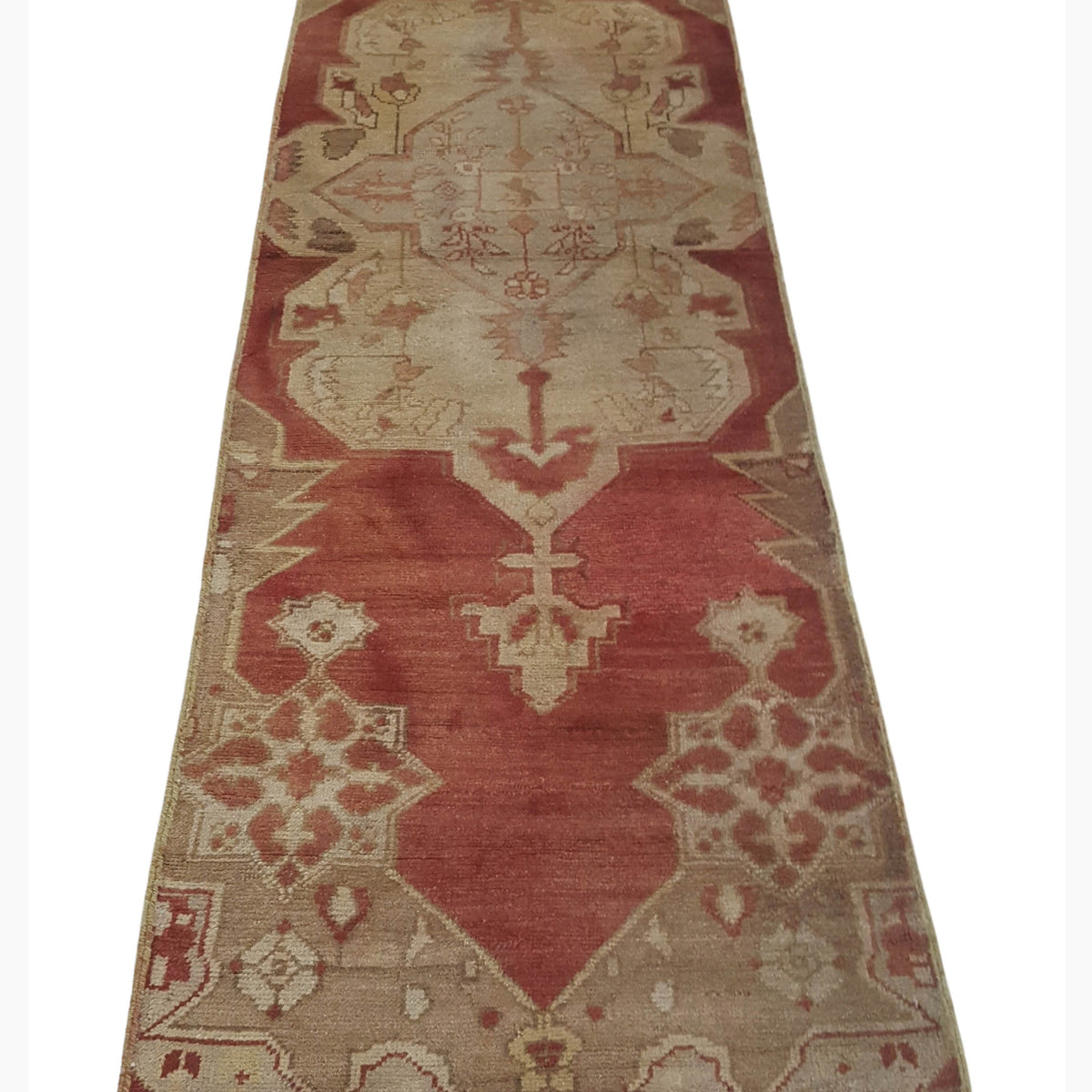 Pacific Anatolia 73748 Orange Beige Transitional Hand Knotted Rug
