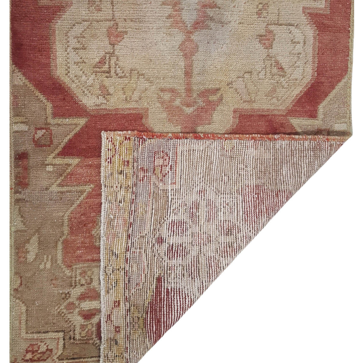 Pacific Anatolia 73748 Orange Beige Transitional Hand Knotted Rug