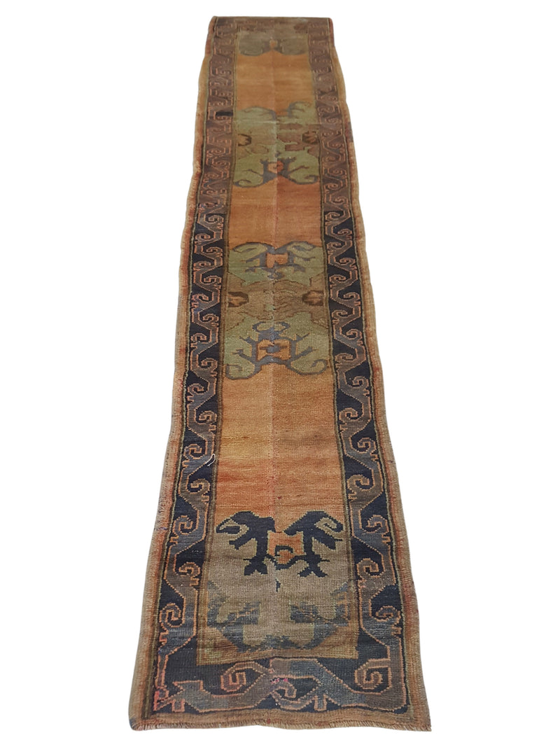 Pacific Anatolia 73755 Orange Grey Transitional Hand Knotted Rug