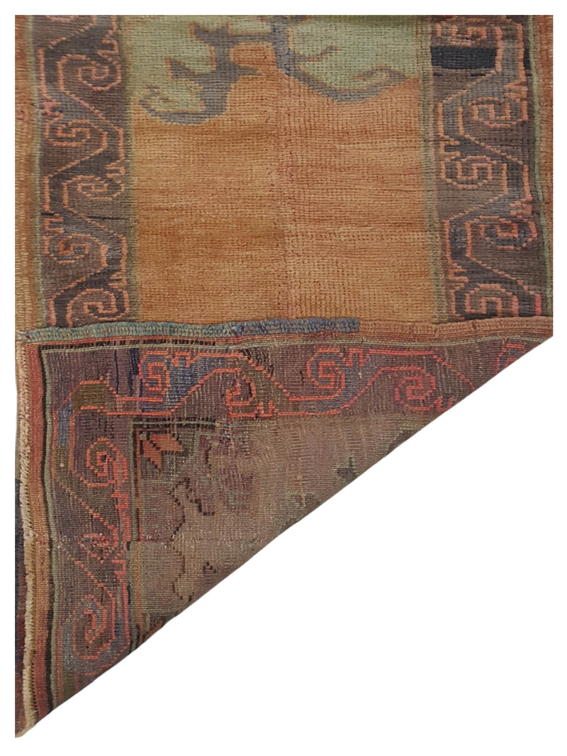 Pacific Anatolia 73755 Orange Grey Transitional Hand Knotted Rug