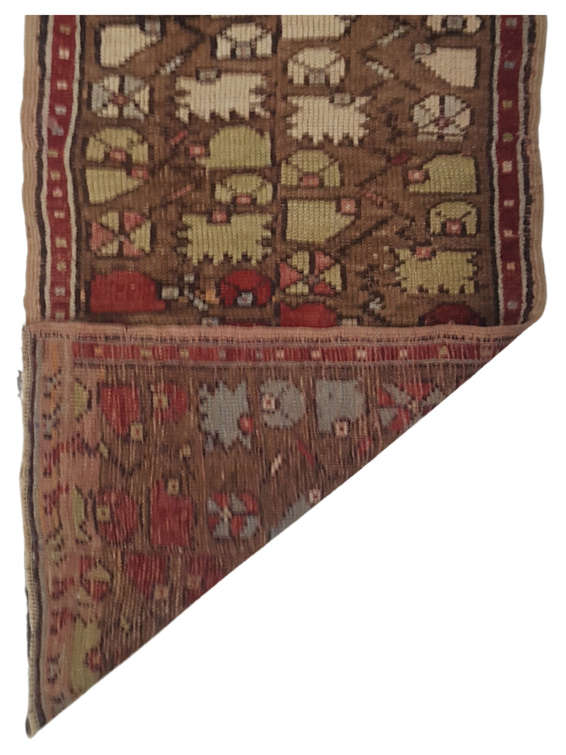 Pacific Anatolia 73756 Camel Rust Transitional Hand Knotted Rug