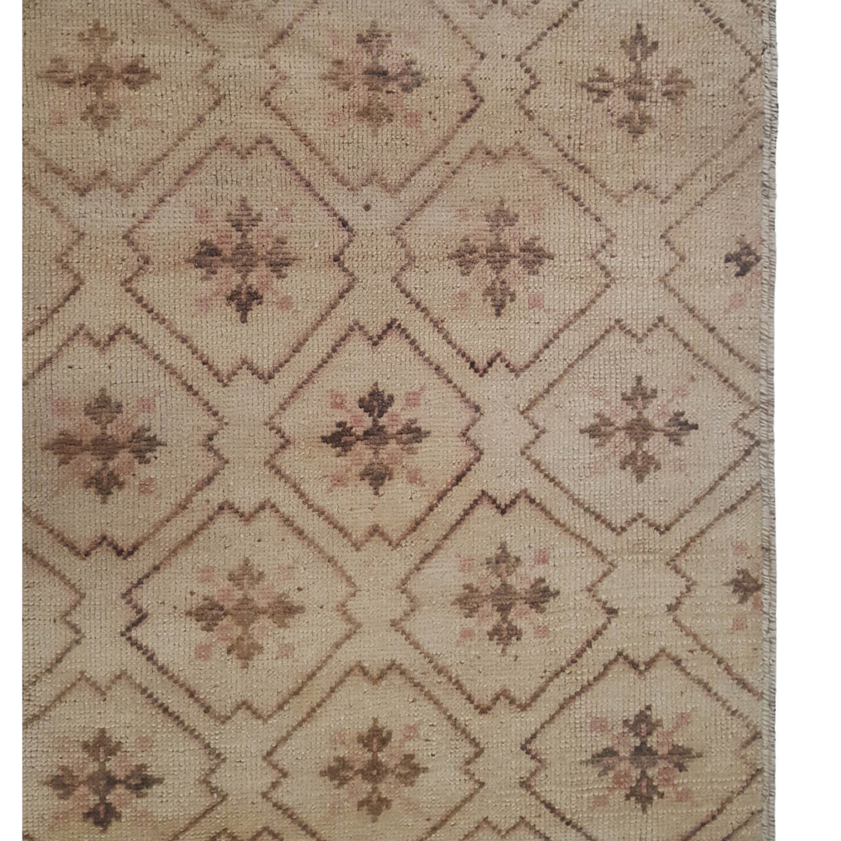 Pacific Anatolia 73768 Beige Brown Transitional Hand Knotted Rug