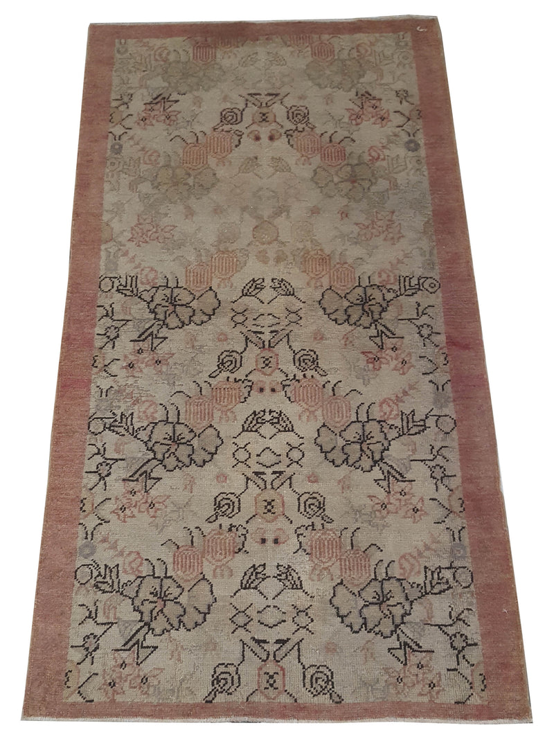 Pacific Anatolia 73769 Beige Pink Transitional Hand Knotted Rug