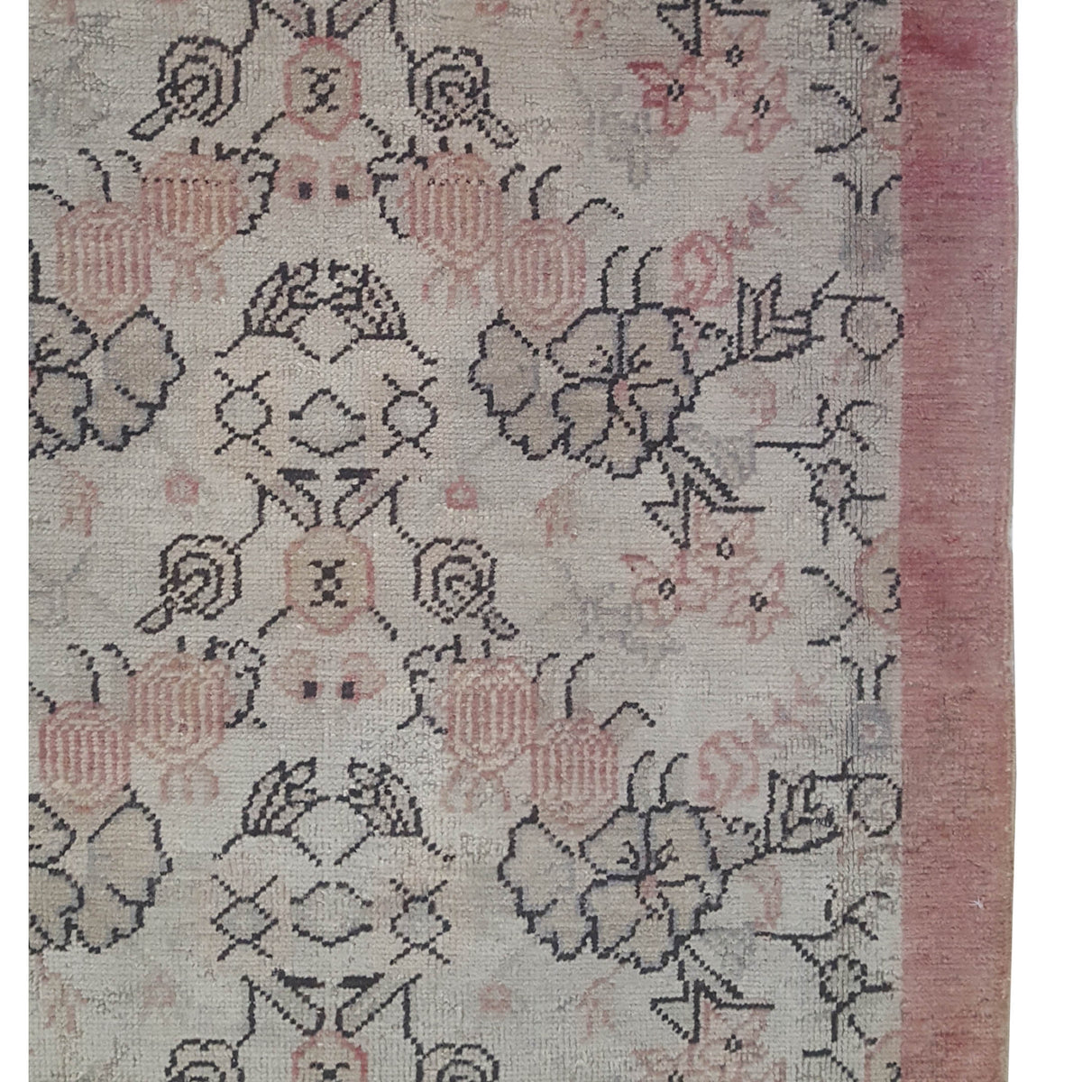 Pacific Anatolia 73769 Beige Pink Transitional Hand Knotted Rug