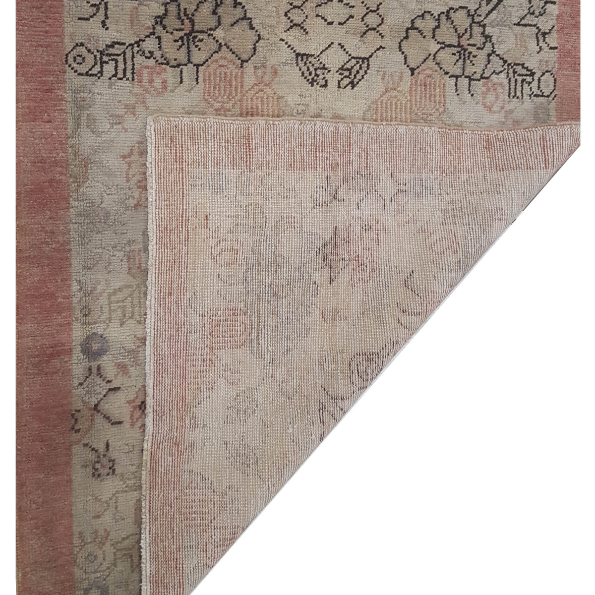 Pacific Anatolia 73769 Beige Pink Transitional Hand Knotted Rug