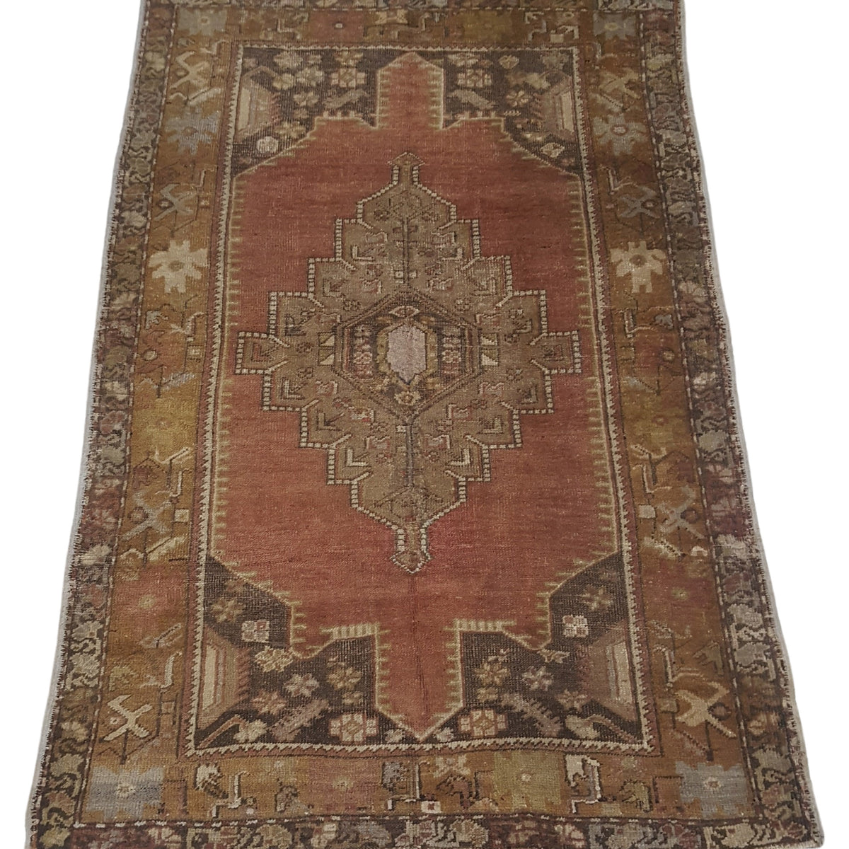 Pacific Anatolia 73770 Rust Gold Transitional Hand Knotted Rug