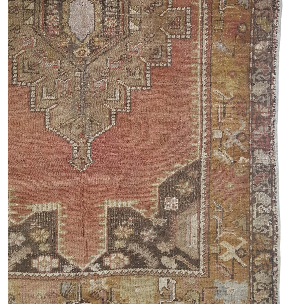 Pacific Anatolia 73770 Rust Gold Transitional Hand Knotted Rug