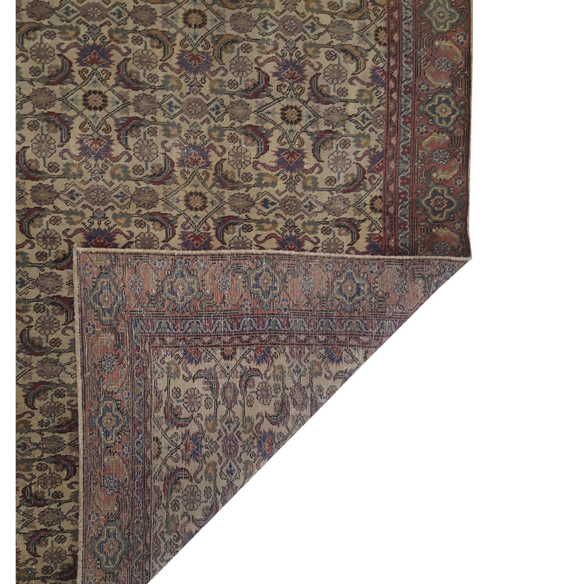 Fasa Antique Farahan 73774 Ivory Red Transitional Antique Rug