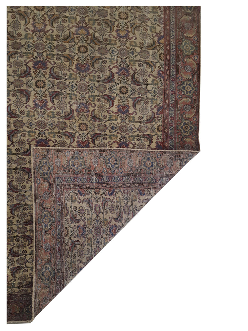 Pacific Anatolia 73774 Ivory Red Transitional Hand Knotted Rug