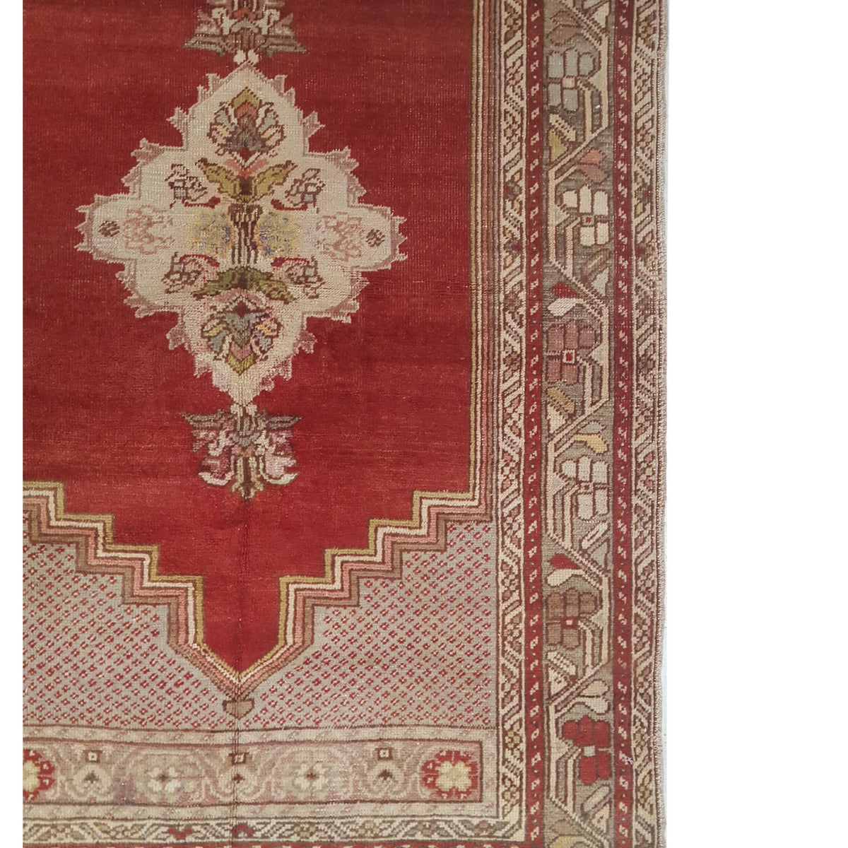 Pacific Anatolia 73776 Red Beige Transitional Hand Knotted Rug