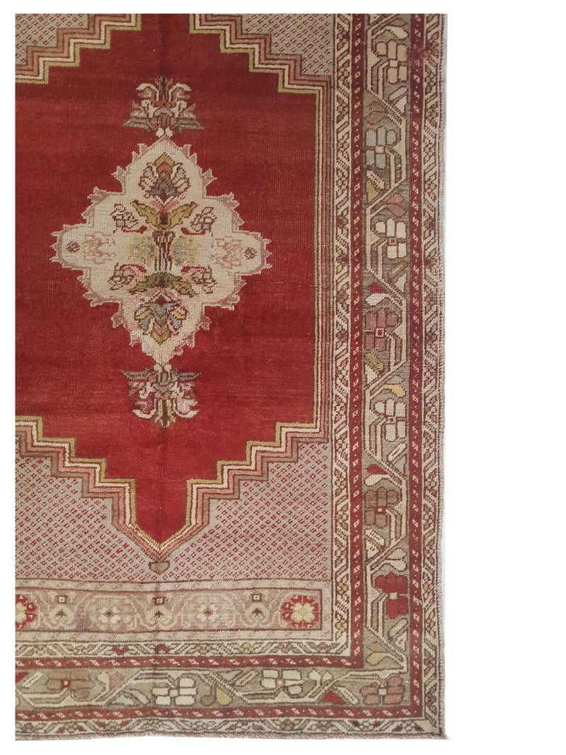 Pacific Anatolia 73776 Red Beige Transitional Hand Knotted Rug