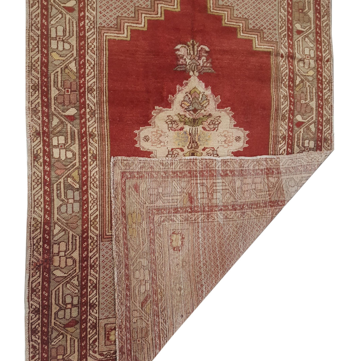 Pacific Anatolia 73776 Red Beige Transitional Hand Knotted Rug