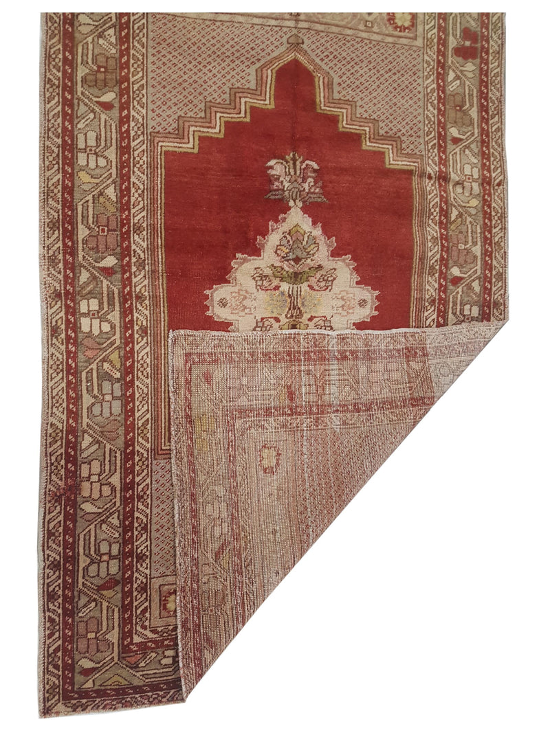 Pacific Anatolia 73776 Red Beige Transitional Hand Knotted Rug