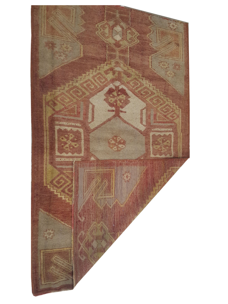 Pacific Anatolia 73782 Red Beige Transitional Hand Knotted Rug