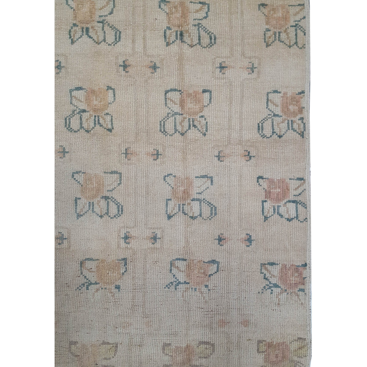 Pacific Anatolia 73785 Beige Green Transitional Hand Knotted Rug