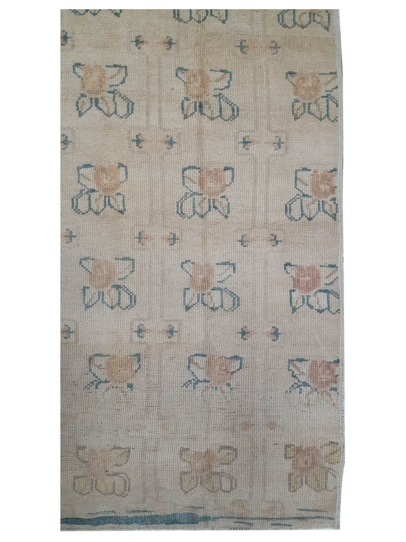 Pacific Anatolia 73785 Beige Green Transitional Hand Knotted Rug