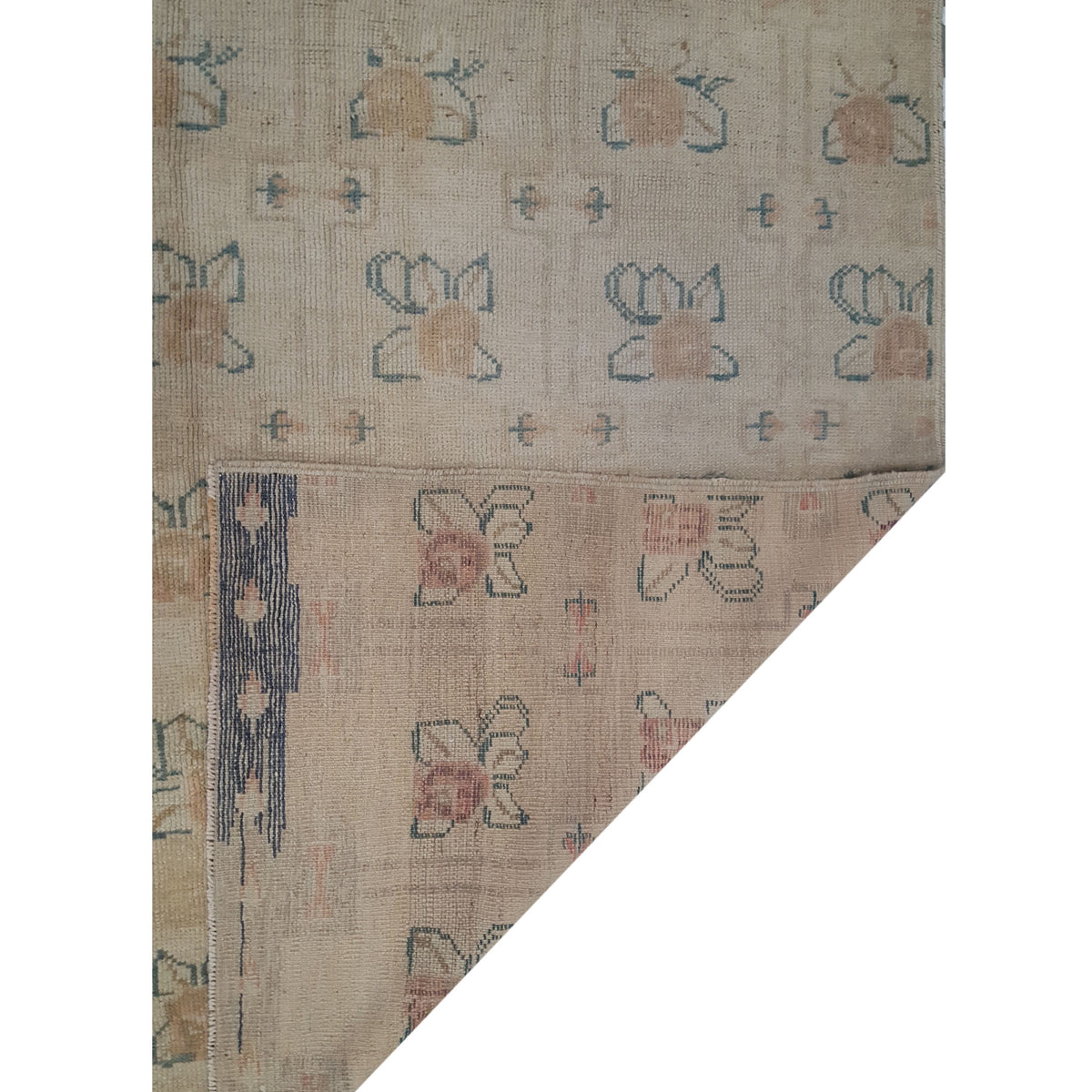 Pacific Anatolia 73785 Beige Green Transitional Hand Knotted Rug