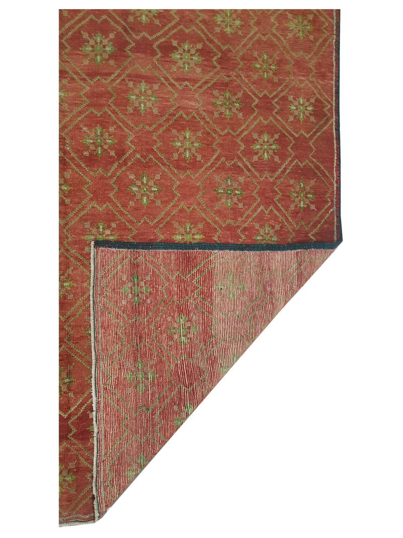 Pacific Anatolia 73788 Red Lime Transitional Hand Knotted Rug