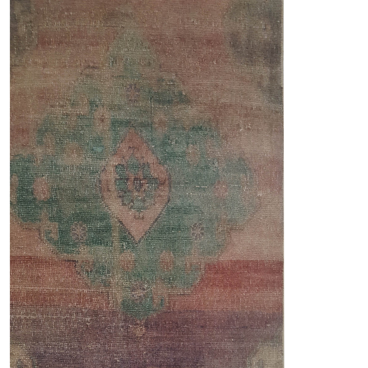 Pacific Anatolia 73789 Rust Green Transitional Hand Knotted Rug