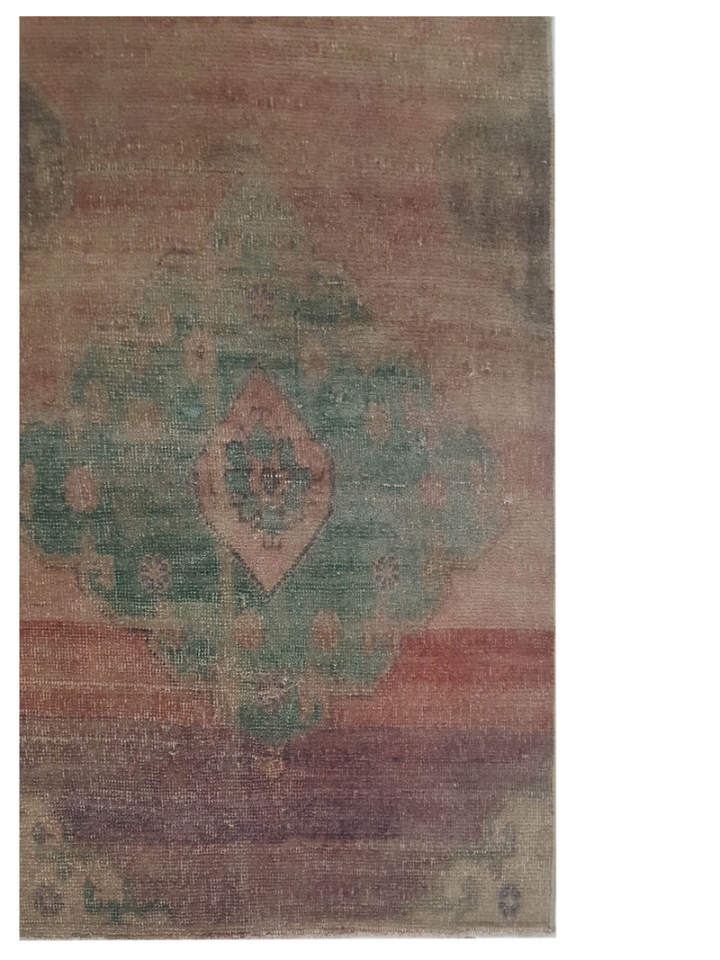 Pacific Anatolia 73789 Rust Green Transitional Hand Knotted Rug