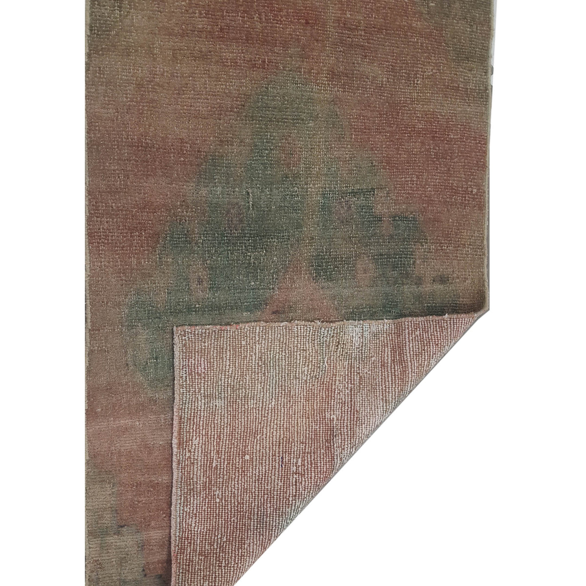Pacific Anatolia 73789 Rust Green Transitional Hand Knotted Rug