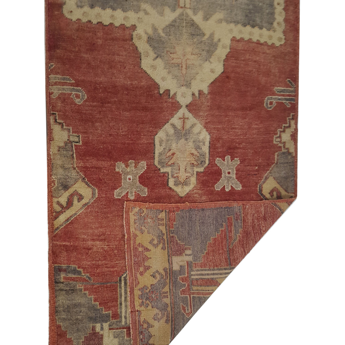 Pacific Anatolia 73794 Red Grey Transitional Hand Knotted Rug