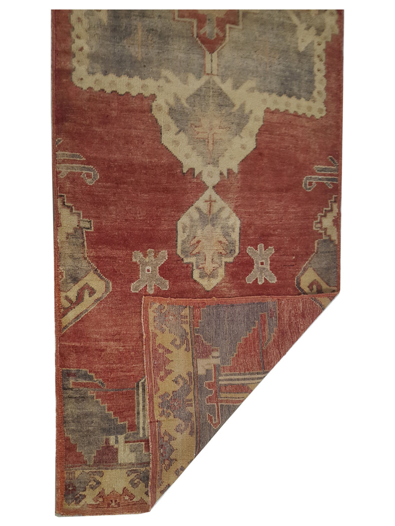 Pacific Anatolia 73794 Red Grey Transitional Hand Knotted Rug