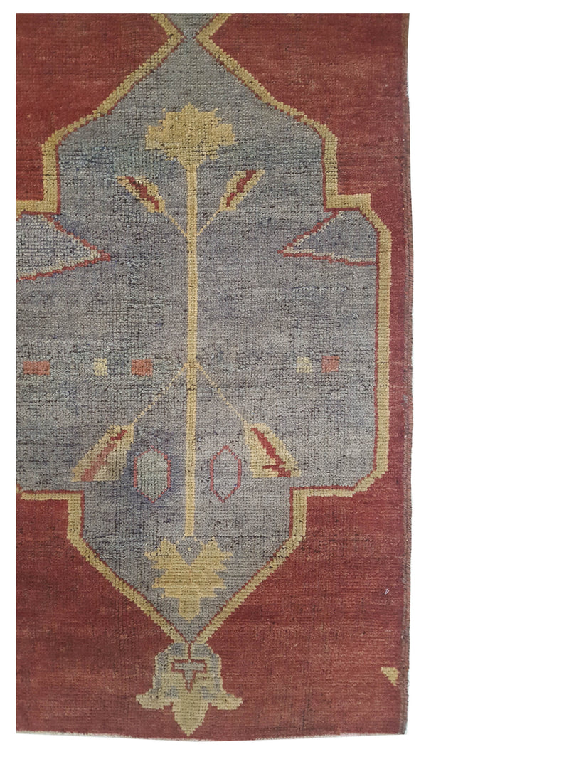 Pacific Anatolia 73805 Red Grey Transitional Hand Knotted Rug