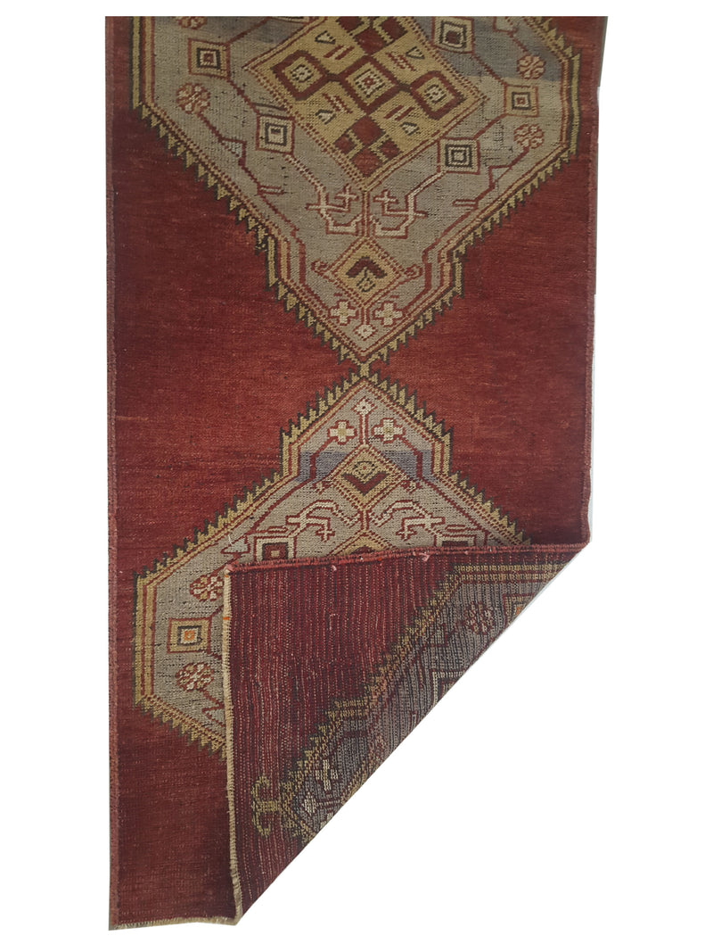 Pacific Anatolia 73806 Red Grey Transitional Hand Knotted Rug