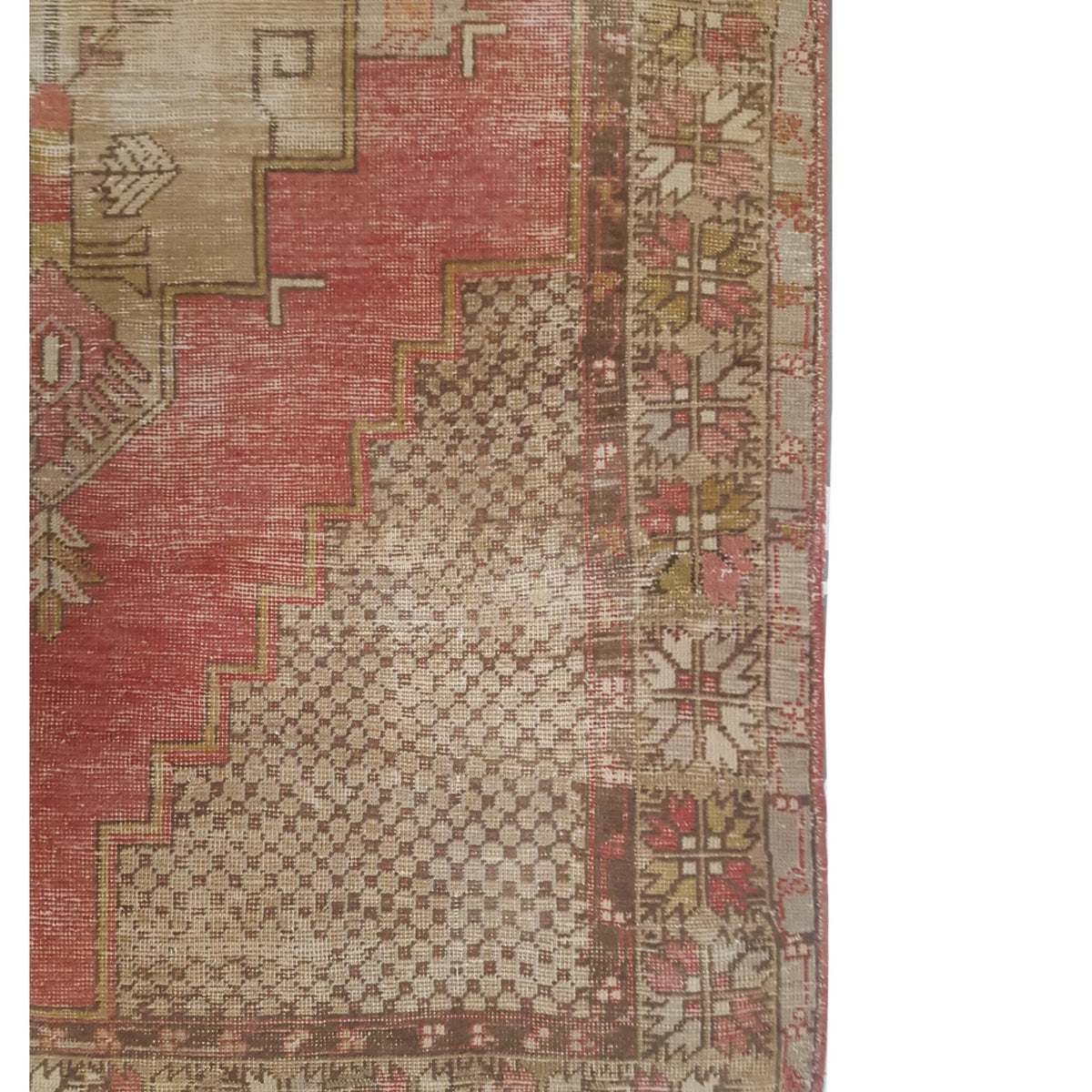 Pacific Anatolia 73808 Coral Grey Transitional Hand Knotted Rug