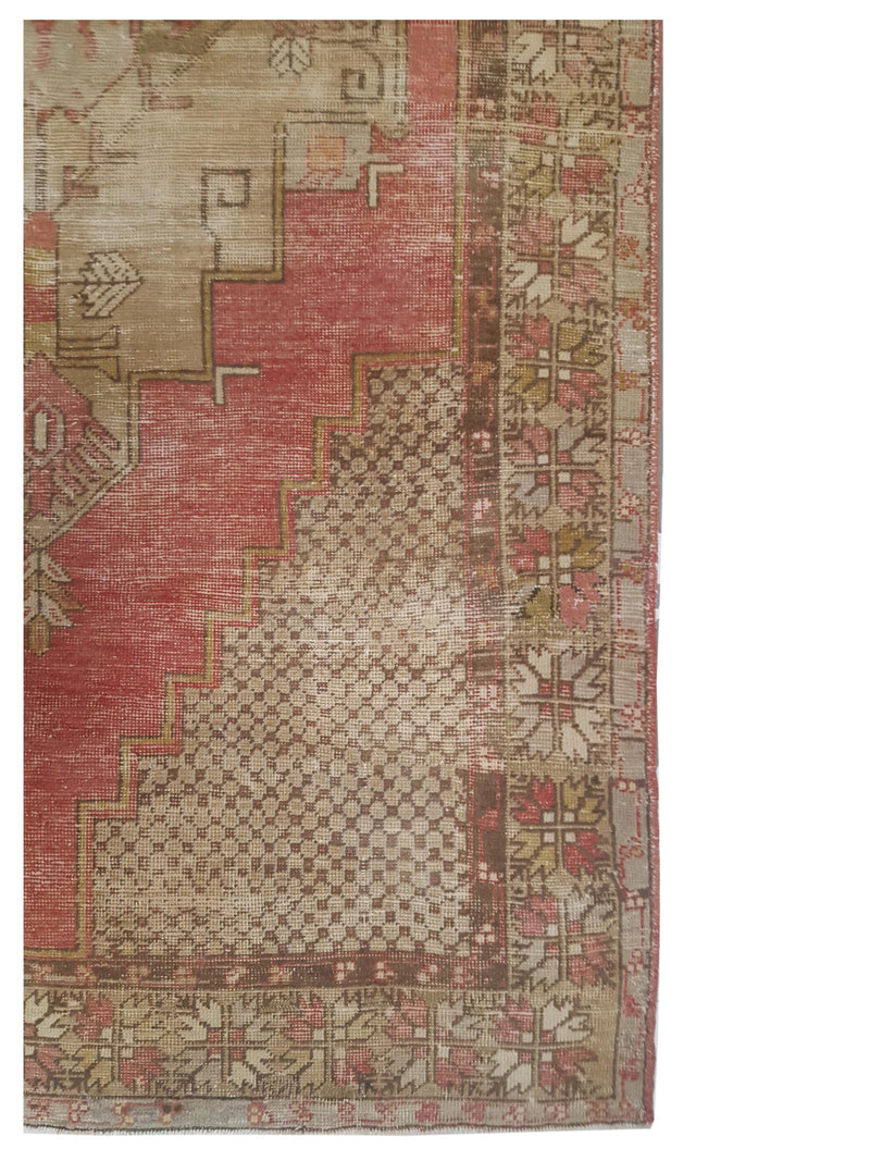 Pacific Anatolia 73808 Coral Grey Transitional Hand Knotted Rug