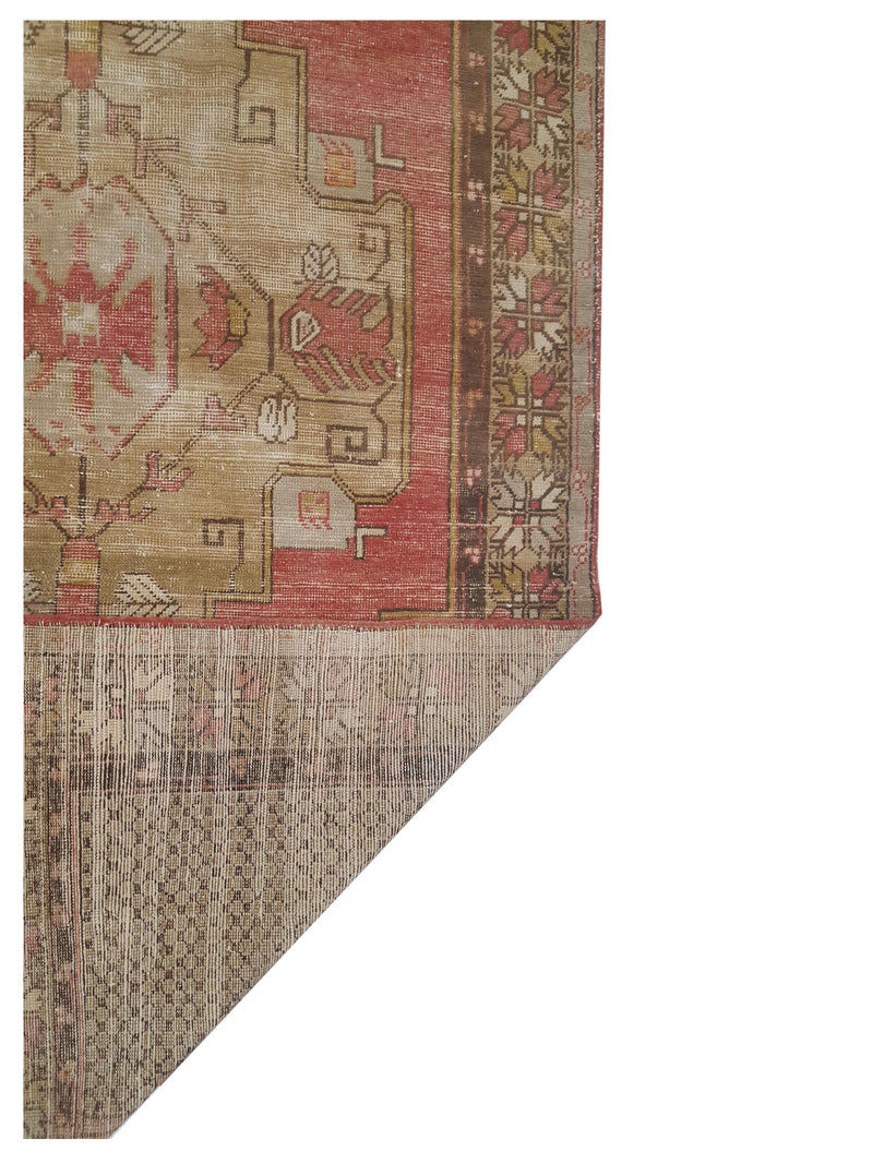 Pacific Anatolia 73808 Coral Grey Transitional Hand Knotted Rug